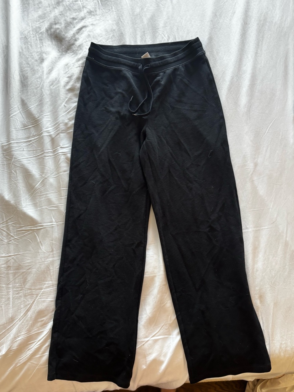 Aritzia Black Wide-Leg Lounge Pants